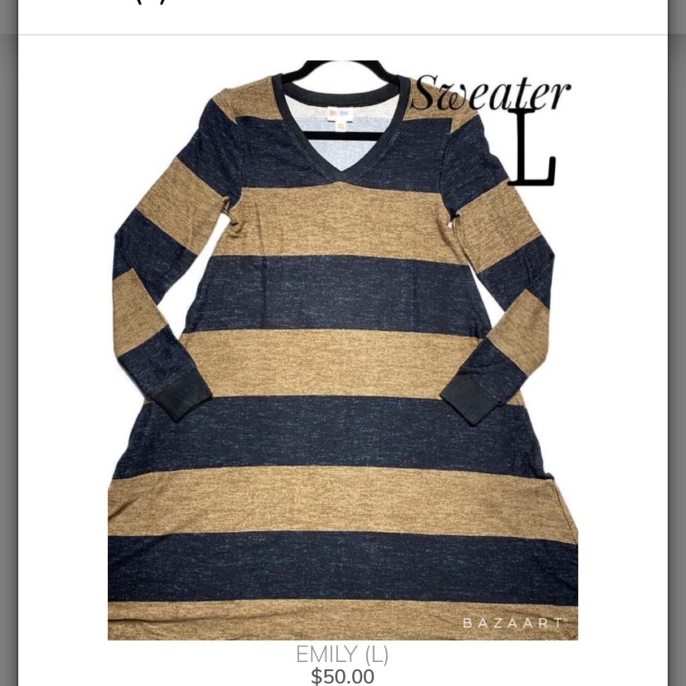 L Lularoe Emily Dress NWT